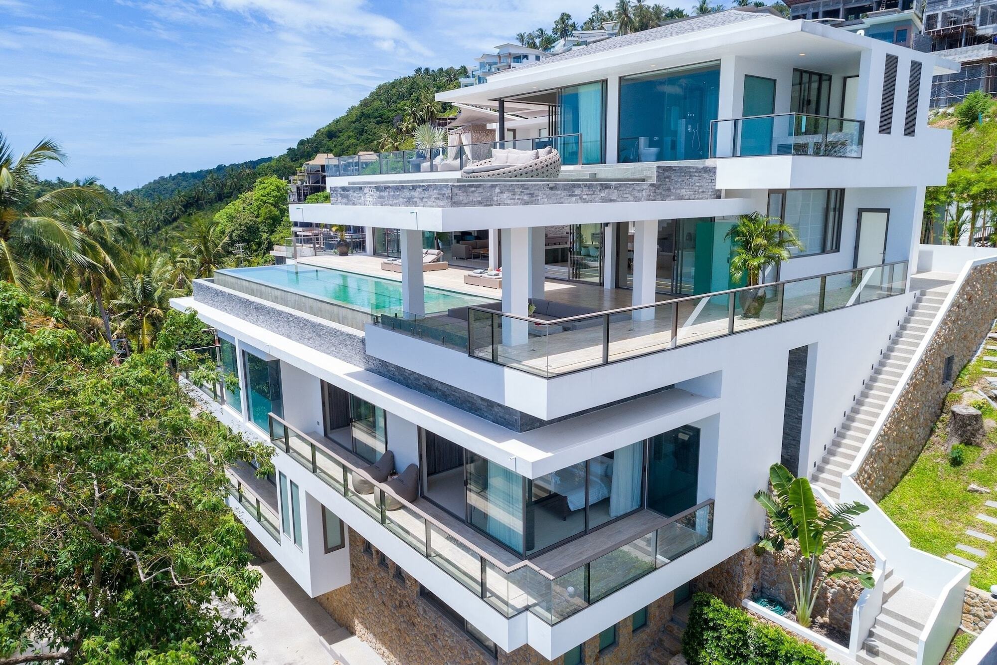 Villa One - New Luxury Sea View Villa пляж Чавенг Екстер'єр фото